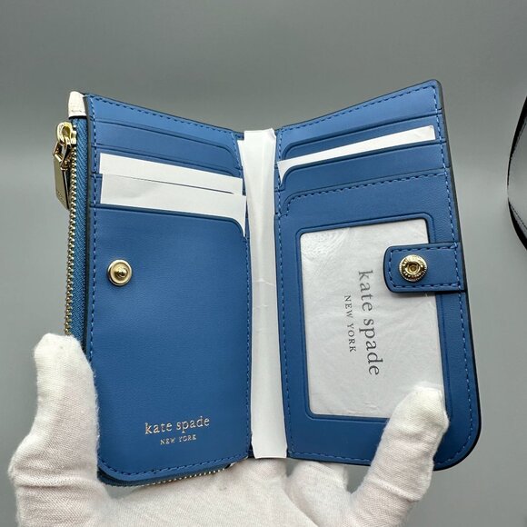 Kate Spade Devin Springtime Blooms Small Slim Bifold Wallet KJ877 NWT - Picture 10 of 14